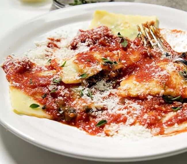 Gluten Free Ravioli with Spinach and Cheese